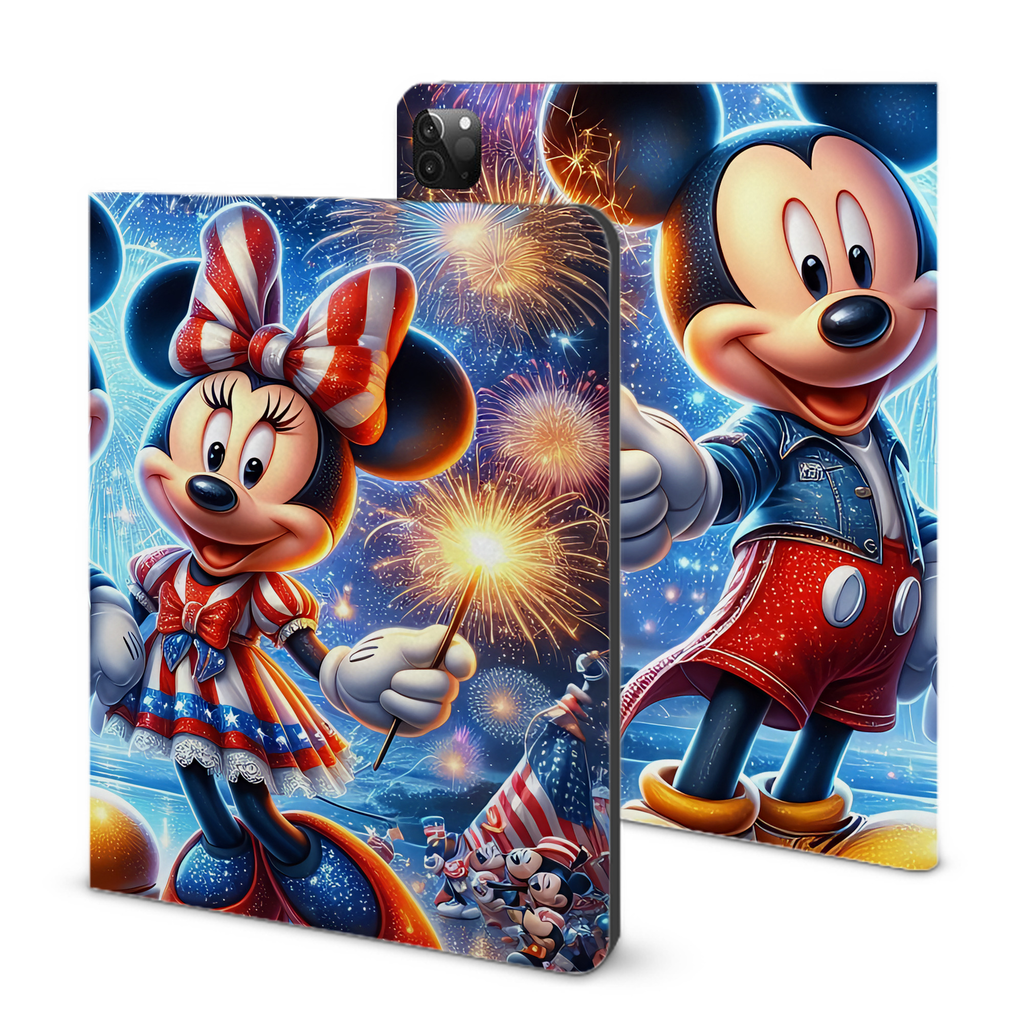 （画像用） ミッキーマウス Mickey Mouse IPadケース ペンホルダー付き ブックスタイルデザイン